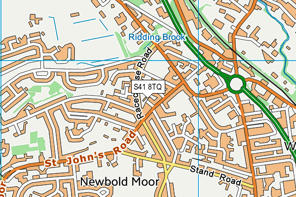 S41 8TQ map - OS VectorMap District (Ordnance Survey) S41 8TQ map - OS VectorMap District (Ordnance Survey)
