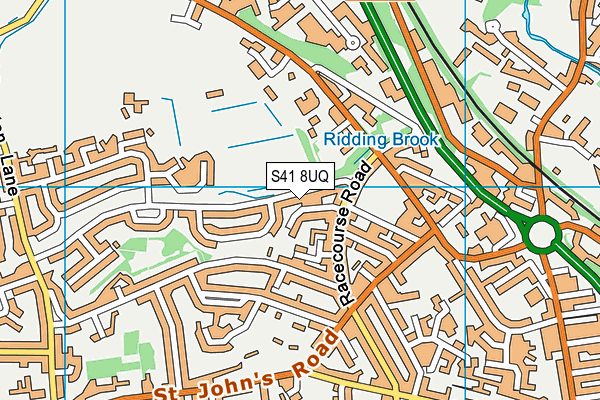 S41 8UQ map - OS VectorMap District (Ordnance Survey) S41 8UQ map - OS VectorMap District (Ordnance Survey)