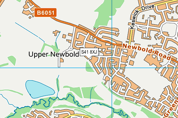 S41 8XJ map - OS VectorMap District (Ordnance Survey) S41 8XJ map - OS VectorMap District (Ordnance Survey)