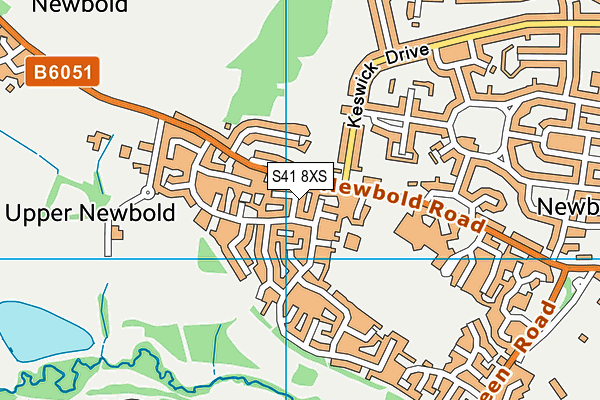 S41 8XS map - OS VectorMap District (Ordnance Survey) S41 8XS map - OS VectorMap District (Ordnance Survey)