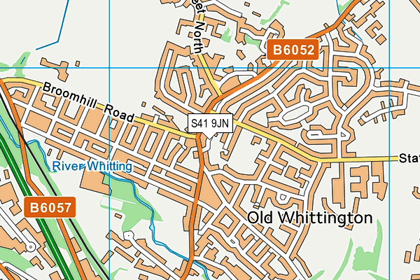 S41 9JN map - OS VectorMap District (Ordnance Survey) S41 9JN map - OS VectorMap District (Ordnance Survey)
