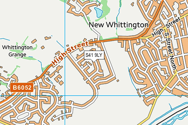 S41 9LY map - OS VectorMap District (Ordnance Survey) S41 9LY map - OS VectorMap District (Ordnance Survey)