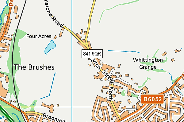 S41 9QR map - OS VectorMap District (Ordnance Survey) S41 9QR map - OS VectorMap District (Ordnance Survey)