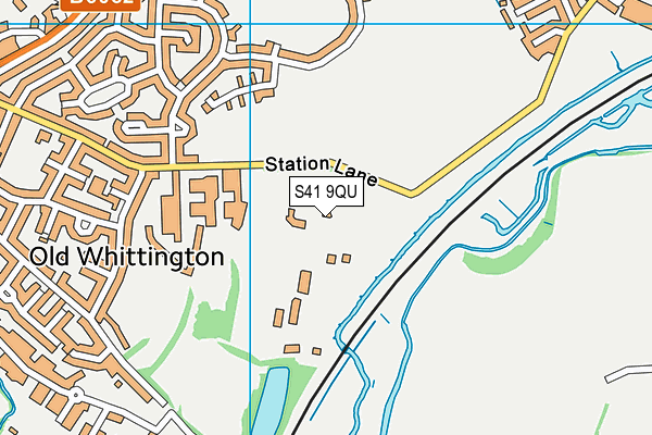 S41 9QU map - OS VectorMap District (Ordnance Survey) S41 9QU map - OS VectorMap District (Ordnance Survey)