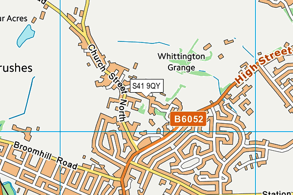 S41 9QY map - OS VectorMap District (Ordnance Survey) S41 9QY map - OS VectorMap District (Ordnance Survey)