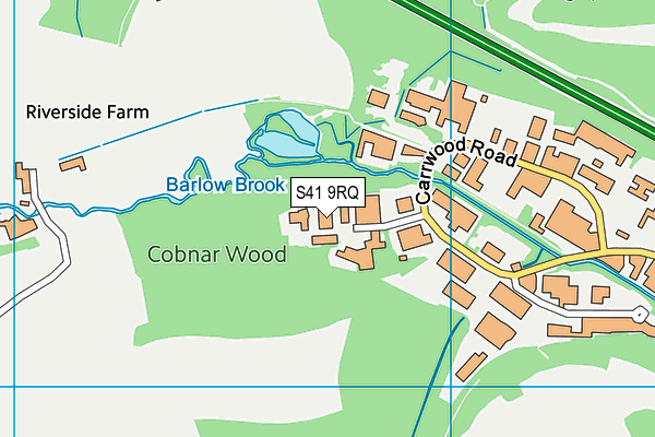 S41 9RQ map - OS VectorMap District (Ordnance Survey) S41 9RQ map - OS VectorMap District (Ordnance Survey)