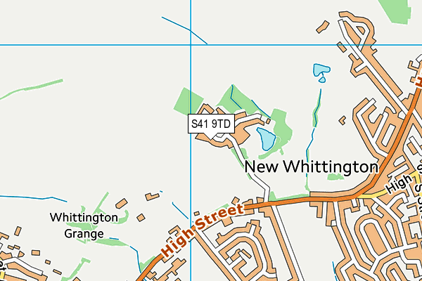 S41 9TD map - OS VectorMap District (Ordnance Survey) S41 9TD map - OS VectorMap District (Ordnance Survey)