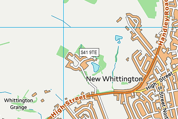 S41 9TE map - OS VectorMap District (Ordnance Survey) S41 9TE map - OS VectorMap District (Ordnance Survey)