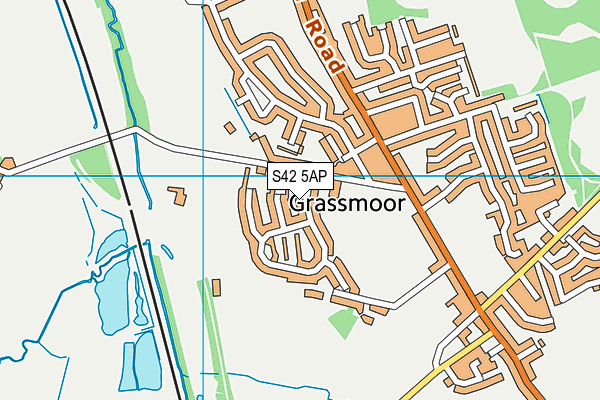 S42 5AP map - OS VectorMap District (Ordnance Survey) S42 5AP map - OS VectorMap District (Ordnance Survey)