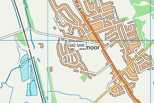 S42 5AW map - OS VectorMap District (Ordnance Survey) S42 5AW map - OS VectorMap District (Ordnance Survey)