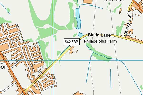 S42 5BP map - OS VectorMap District (Ordnance Survey) S42 5BP map - OS VectorMap District (Ordnance Survey)