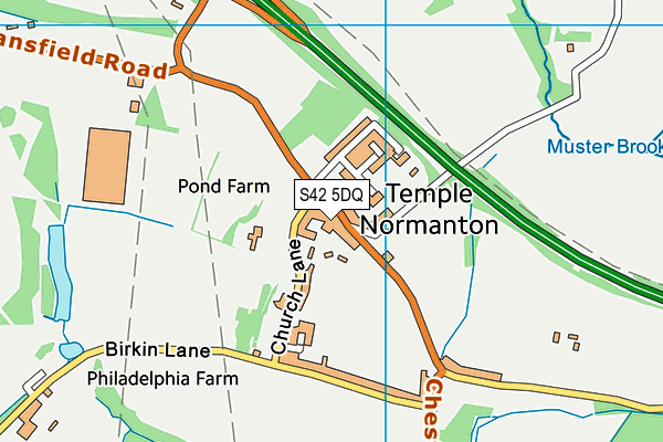 S42 5DQ map - OS VectorMap District (Ordnance Survey)