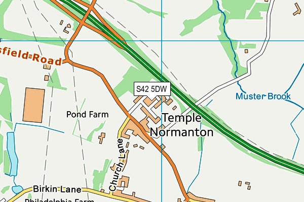 S42 5DW map - OS VectorMap District (Ordnance Survey) S42 5DW map - OS VectorMap District (Ordnance Survey)