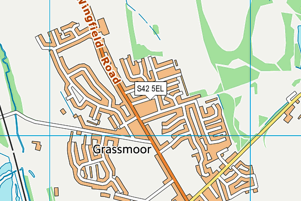 S42 5EL map - OS VectorMap District (Ordnance Survey) S42 5EL map - OS VectorMap District (Ordnance Survey)
