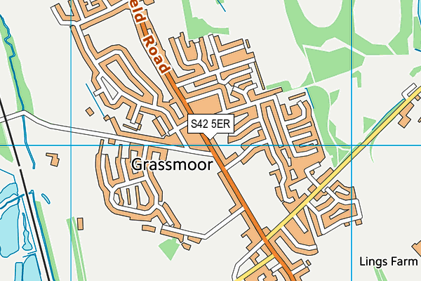 S42 5ER map - OS VectorMap District (Ordnance Survey) S42 5ER map - OS VectorMap District (Ordnance Survey)