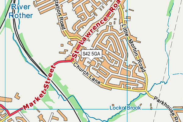 S42 5GA map - OS VectorMap District (Ordnance Survey) S42 5GA map - OS VectorMap District (Ordnance Survey)