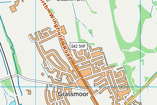 S42 5HF map - OS VectorMap District (Ordnance Survey) S42 5HF map - OS VectorMap District (Ordnance Survey)