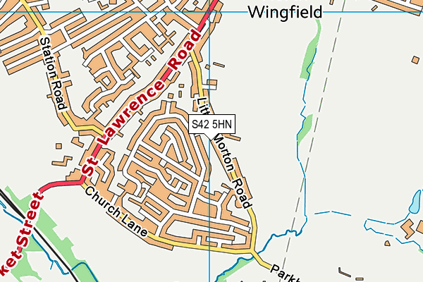 S42 5HN map - OS VectorMap District (Ordnance Survey) S42 5HN map - OS VectorMap District (Ordnance Survey)