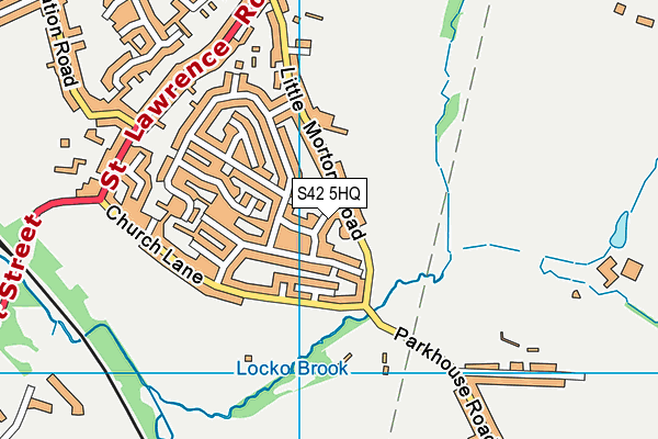 S42 5HQ map - OS VectorMap District (Ordnance Survey) S42 5HQ map - OS VectorMap District (Ordnance Survey)