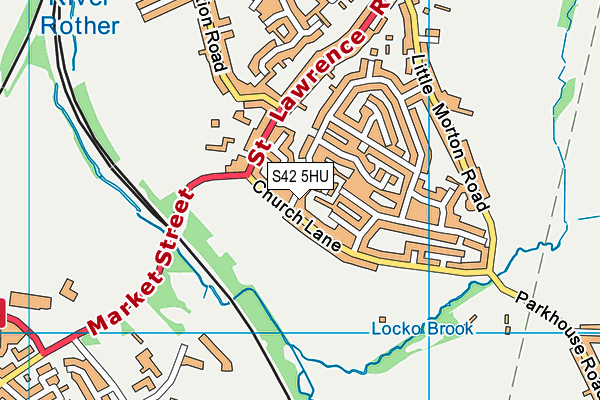 S42 5HU map - OS VectorMap District (Ordnance Survey) S42 5HU map - OS VectorMap District (Ordnance Survey)