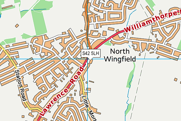S42 5LH map - OS VectorMap District (Ordnance Survey) S42 5LH map - OS VectorMap District (Ordnance Survey)