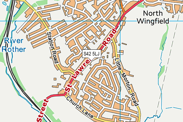 S42 5LJ map - OS VectorMap District (Ordnance Survey) S42 5LJ map - OS VectorMap District (Ordnance Survey)