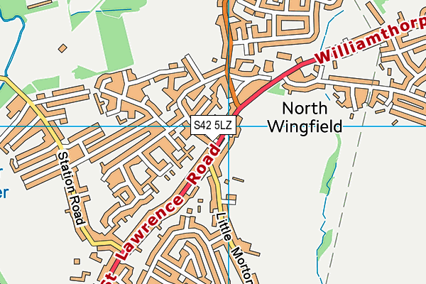 S42 5LZ map - OS VectorMap District (Ordnance Survey) S42 5LZ map - OS VectorMap District (Ordnance Survey)