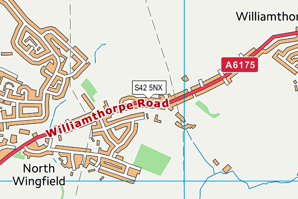 S42 5NX map - OS VectorMap District (Ordnance Survey) S42 5NX map - OS VectorMap District (Ordnance Survey)