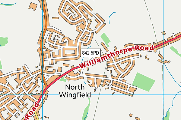 S42 5PD map - OS VectorMap District (Ordnance Survey) S42 5PD map - OS VectorMap District (Ordnance Survey)