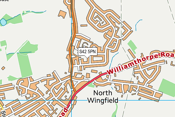 S42 5PN map - OS VectorMap District (Ordnance Survey) S42 5PN map - OS VectorMap District (Ordnance Survey)