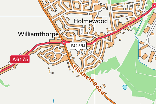 S42 5RJ map - OS VectorMap District (Ordnance Survey) S42 5RJ map - OS VectorMap District (Ordnance Survey)