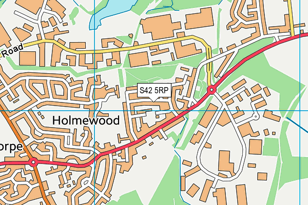 S42 5RP map - OS VectorMap District (Ordnance Survey) S42 5RP map - OS VectorMap District (Ordnance Survey)