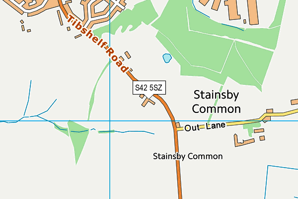 S42 5SZ map - OS VectorMap District (Ordnance Survey) S42 5SZ map - OS VectorMap District (Ordnance Survey)