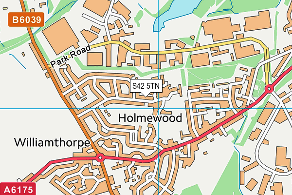 S42 5TN map - OS VectorMap District (Ordnance Survey) S42 5TN map - OS VectorMap District (Ordnance Survey)