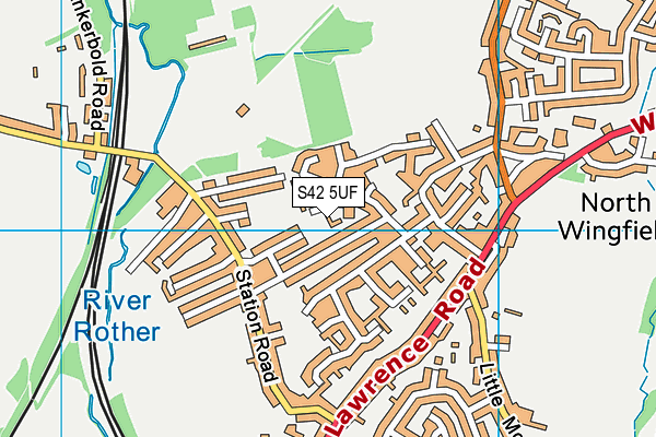 S42 5UF map - OS VectorMap District (Ordnance Survey) S42 5UF map - OS VectorMap District (Ordnance Survey)