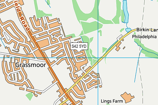 S42 5YD map - OS VectorMap District (Ordnance Survey) S42 5YD map - OS VectorMap District (Ordnance Survey)