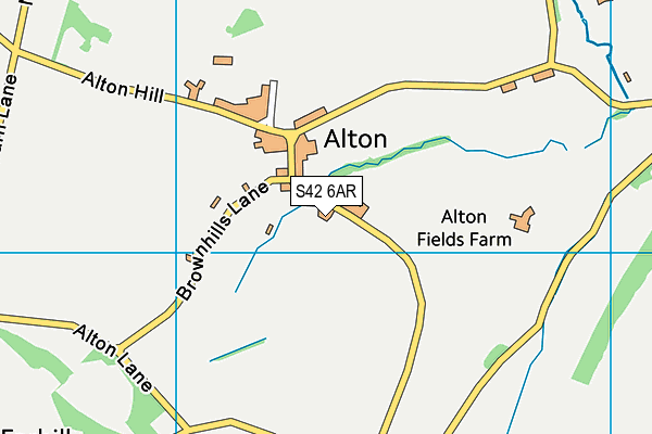S42 6AR map - OS VectorMap District (Ordnance Survey) S42 6AR map - OS VectorMap District (Ordnance Survey)
