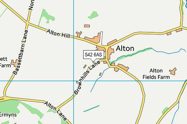 S42 6AS map - OS VectorMap District (Ordnance Survey) S42 6AS map - OS VectorMap District (Ordnance Survey)