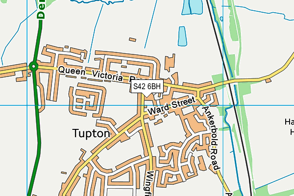 S42 6BH map - OS VectorMap District (Ordnance Survey)