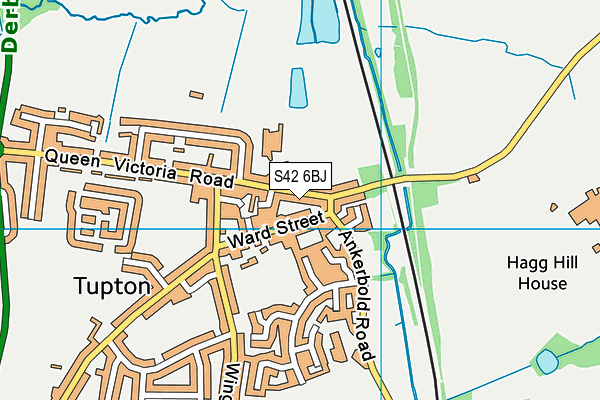S42 6BJ map - OS VectorMap District (Ordnance Survey) S42 6BJ map - OS VectorMap District (Ordnance Survey)