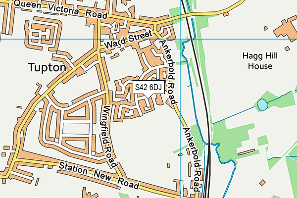 S42 6DJ map - OS VectorMap District (Ordnance Survey) S42 6DJ map - OS VectorMap District (Ordnance Survey)