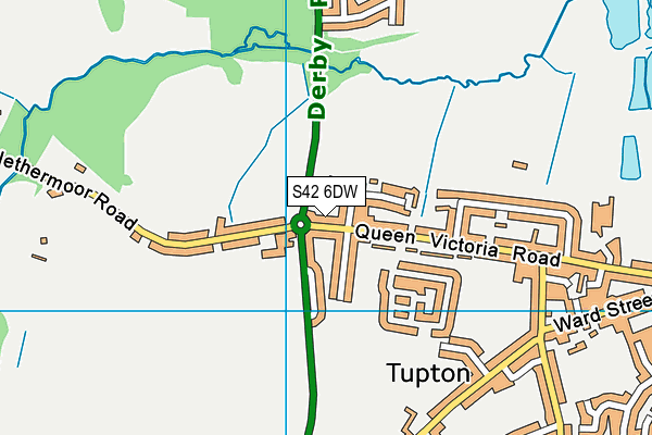 S42 6DW map - OS VectorMap District (Ordnance Survey) S42 6DW map - OS VectorMap District (Ordnance Survey)