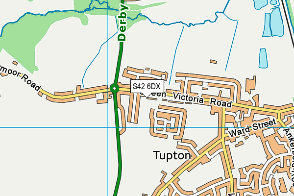 S42 6DX map - OS VectorMap District (Ordnance Survey) S42 6DX map - OS VectorMap District (Ordnance Survey)