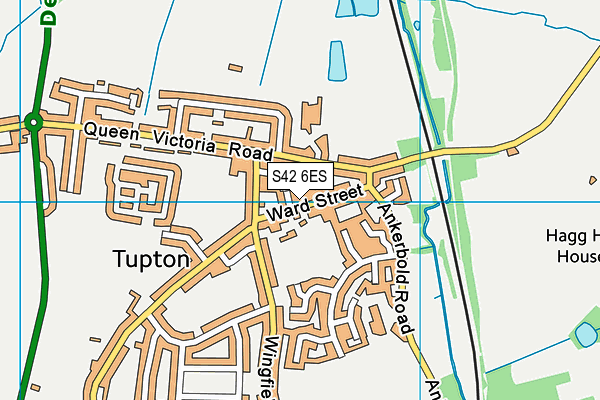 S42 6ES map - OS VectorMap District (Ordnance Survey) S42 6ES map - OS VectorMap District (Ordnance Survey)