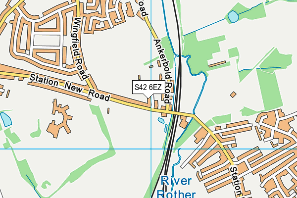 S42 6EZ map - OS VectorMap District (Ordnance Survey) S42 6EZ map - OS VectorMap District (Ordnance Survey)