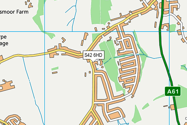 S42 6HD map - OS VectorMap District (Ordnance Survey) S42 6HD map - OS VectorMap District (Ordnance Survey)