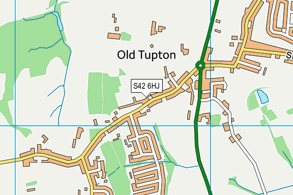 S42 6HJ map - OS VectorMap District (Ordnance Survey) S42 6HJ map - OS VectorMap District (Ordnance Survey)