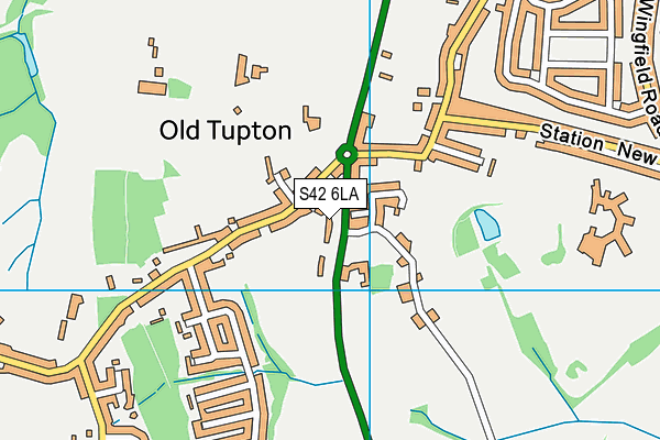 S42 6LA map - OS VectorMap District (Ordnance Survey) S42 6LA map - OS VectorMap District (Ordnance Survey)