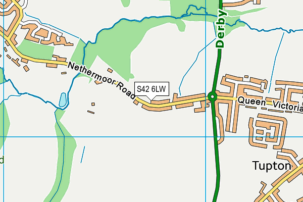 S42 6LW map - OS VectorMap District (Ordnance Survey) S42 6LW map - OS VectorMap District (Ordnance Survey)