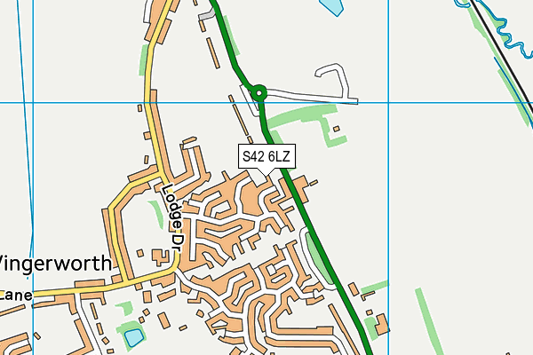 S42 6LZ map - OS VectorMap District (Ordnance Survey) S42 6LZ map - OS VectorMap District (Ordnance Survey)